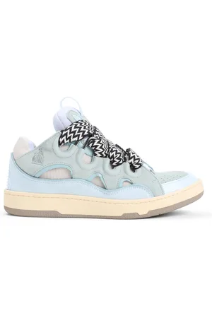 Lanvin Homme, Chaussures, Bleu, Taille: 41 EU Baskets en Cuir Suédé