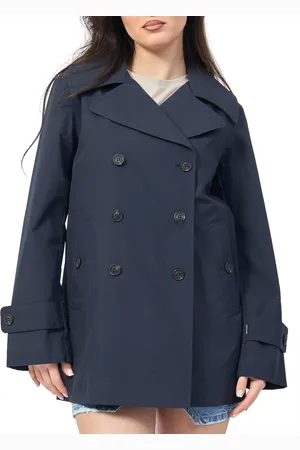 save the duck Femme, Manteaux, Bleu, Taille: 44 FR Trench Bleu Sofi Élégant Moderne