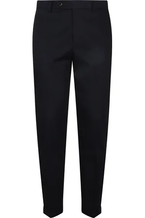 Berwich Homme, Pantalons, Bleu, Taille: S Pantalon Chino Stretch Rétro Bleu