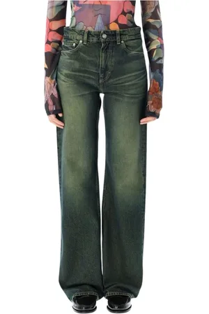 OUR LEGACY Femme, Jeans, Vert, Taille: W29 Jean Large Vert