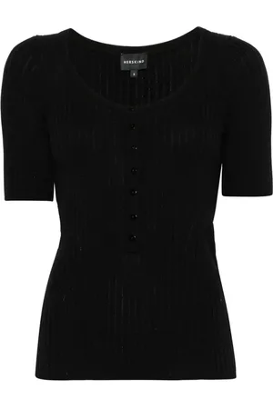 Herskind Femme, Pulls, Noir, Taille: 36 FR Chemisier tricoté pour femmes