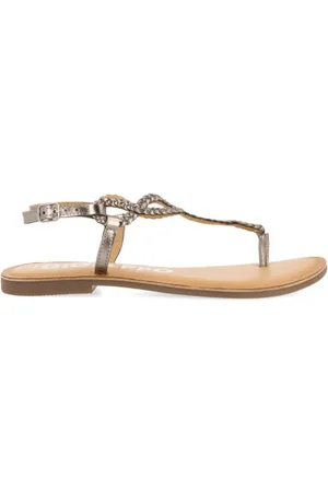 Gioseppo Femme, Chaussures, Gris, Taille: 39 EU Sandales en cuir tressé gris