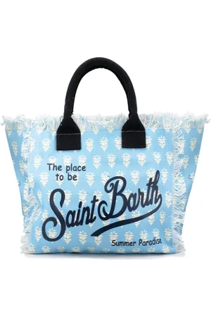 MC2 SAINT BARTH Femme, Sacs, Bleu, Taille: ONE Size Sac en Toile