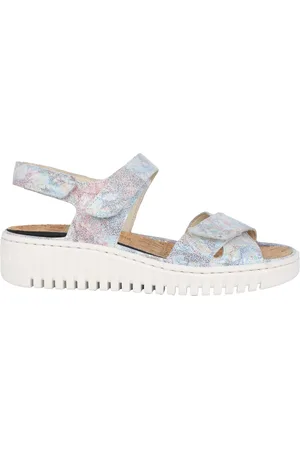 Waldläufer Femme, Chaussures, Gris, Taille: 41 EU Sandale femme largeur confort - Multicolore