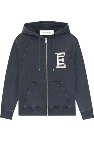 Etudes Homme, Sweatshirts et sweats à capuche, Bleu, Taille: XS Navy University Sweat à Capuche Zip