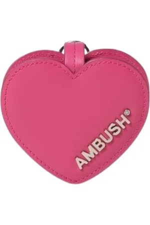 AMBUSH Unisex, Accessoires, Violet, Taille: ONE Size Porte-Clés en Cuir en Forme de Cœur