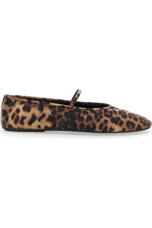 Jeffrey Campbell Femme, Chaussures, Brun, Taille: 38 EU Chaussures de ballet marron avec imprimé léopard