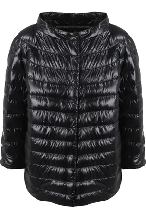 HERNO Femme, Vestes, Noir, Taille: 38 FR Cape en Nylon Ultraléger Matelassé