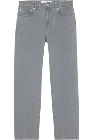 Lacoste Homme, Jeans, Gris, Taille: W34 Jean en Denim de Coton Biologique Coupe Droite
