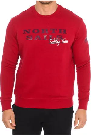 North Sails Homme, Sweatshirts et sweats à capuche, Rouge, Taille: 2XL Sweat à Col Rond Côtelé