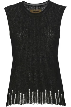 UMA WANG Femme, Tops, Noir, Taille: 38 FR Pull en Tricot Noir pour Femmes