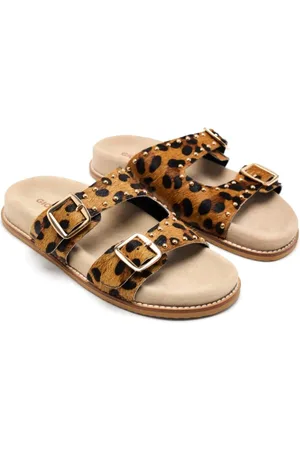 Gioseppo Femme, Chaussures, Multicolore, Taille: 40 EU Sandale à Imprimé Animal avec Double Boucle