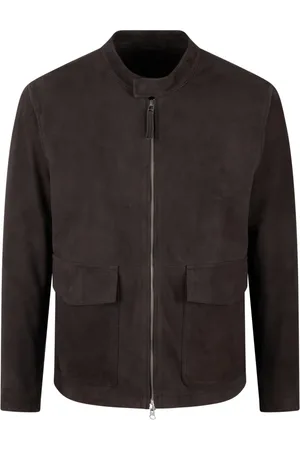 Paolo Pecora Homme, Vestes, Brun, Taille: S Veste en Cuir d