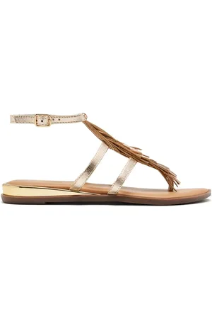 Gioseppo Femme, Chaussures, Gris, Taille: 38 EU Sandalette en cuir à franges