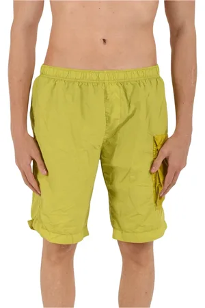 C.P. Company Homme, Maillots de bain, Jaune, Taille: 2XL Costume en nylon avec taille à cordon