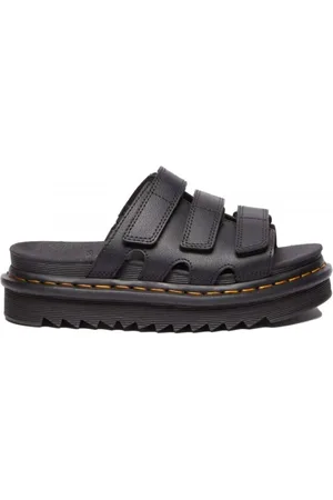 Dr. Martens Femme, Chaussures, Noir, Taille: 37 EU Sandales Raine Slide Noires