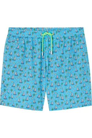 MC2 SAINT BARTH Homme, Maillots de bain, Bleu, Taille: 2XL Maillot de bain bleu imprimé