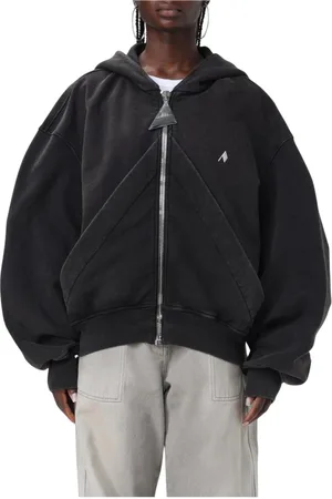 The Attico Femme, Sweatshirts et sweats à capuche, Noir, Taille: 36 FR Sweat à Capuche Noir pour Femmes