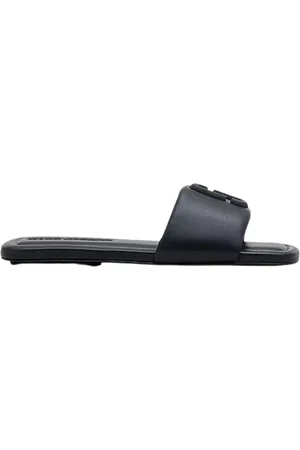 Marc Jacobs Femme, Chaussures, Noir, Taille: 39 EU Sandales en cuir avec détails métalliques