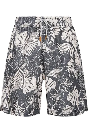 ELEVENTY Homme, Shorts, Multicolore, Taille: W32 Shorts de jogging en lin