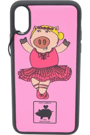 Dolce & Gabbana Femme, Accessoires, Rose, Taille: ONE Size Coque iPhone Femme Ballerina Print