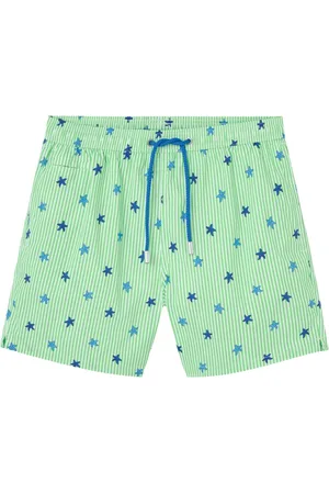 MC2 SAINT BARTH Homme, Maillots de bain, Vert, Taille: S Vêtements de mer verts avec motif imprimé
