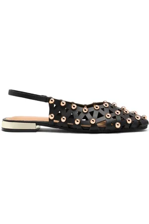 Gioseppo Femme, Chaussures, Noir, Taille: 39 EU Sandales slingback en cuir perforé clouté