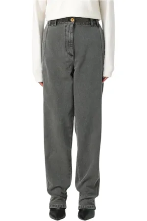 Patou Femme, Jeans, Gris, Taille: 38 FR Jean droit gris