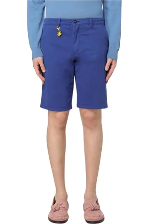 Manuel Ritz Homme, Shorts, Bleu, Taille: L Shorts Casual Raffinés avec Style Moderne