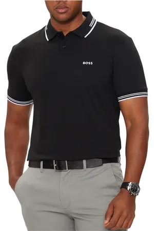 HUGO BOSS Homme, Tops, Noir, Taille: S Polo Slim Fit Moderne