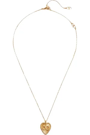VALENTINO GARAVANI Femme, Accessoires, Jaune, Taille: ONE Size Élégant Collier orné de Bijoux dorés