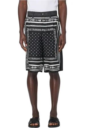 Dolce & Gabbana Homme, Shorts, Multicolore, Taille: M Shorts en Soie à Pois