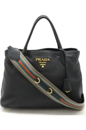 Prada Femme, Pre-owned, Noir, Taille: ONE Size Pre-owned Cuir sacs-prada