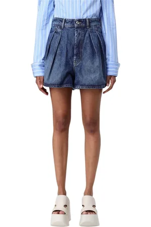 Sportmax Femme, Shorts, Bleu, Taille: 36 FR Shorts Denim Chic