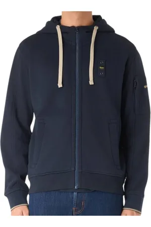 Blauer Homme, Sweatshirts et sweats à capuche, Bleu, Taille: L Sweat à capuche bleu Cardinton