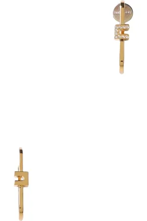 Elisabetta Franchi Femme, Accessoires, Jaune, Taille: ONE Size Boucles d