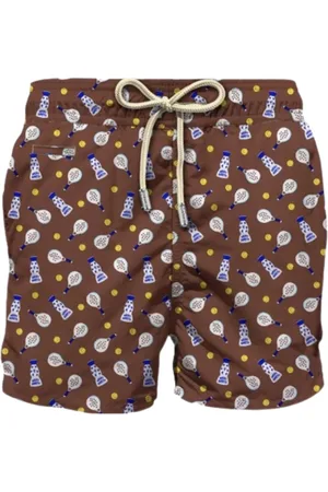MC2 SAINT BARTH Homme, Maillots de bain, Brun, Taille: M Ensemble Shorts et Boxers en Polyester