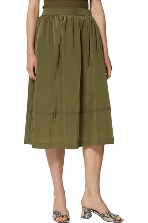 Silvian Heach Femme, Jupes, Vert, Taille: 40 FR Jupe longue avec ceinture contrastée