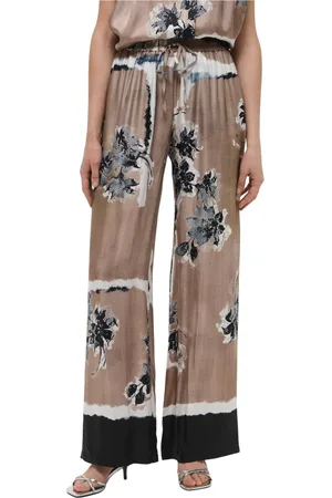 ERMANNO SCERVINO Femme, Pantalons, , Taille: 38 FR Pantalon en Soie Imprimée