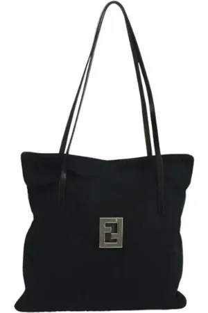 Fendi Femme, Pre-owned, Noir, Taille: ONE Size Pre-owned Tissu sacs-fendi