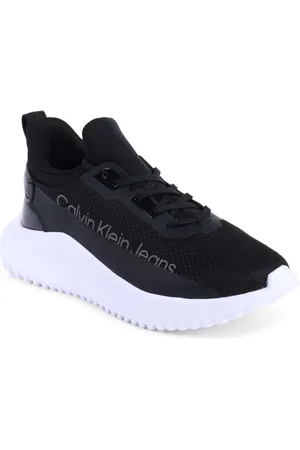 Calvin Klein Femme, Chaussures, Noir, Taille: 38 EU Baskets Noires Femmes Modernes Chaussures Élégantes