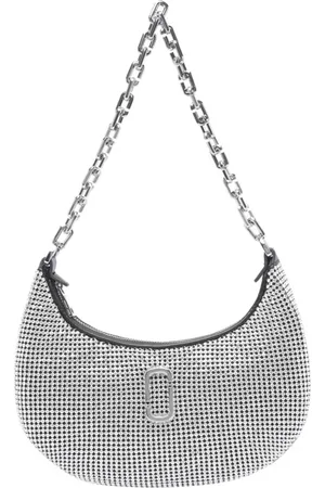 Marc Jacobs Femme, Sacs, Gris, Taille: ONE Size Rhinestone Curve Small Shoulder Bag