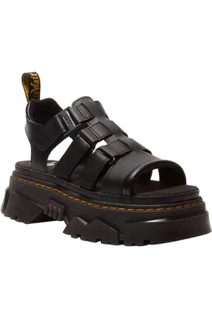 Dr. Martens Femme, Chaussures, Noir, Taille: 40 EU Sandales Noires Basses