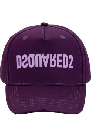 Dsquared2 Unisex, Accessoires, Violet, Taille: ONE Size Casquette de Baseball en Coton avec Logo Inversé