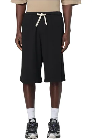 Palm Angels Homme, Shorts, Noir, Taille: M Shorts Casual Noir avec Logo