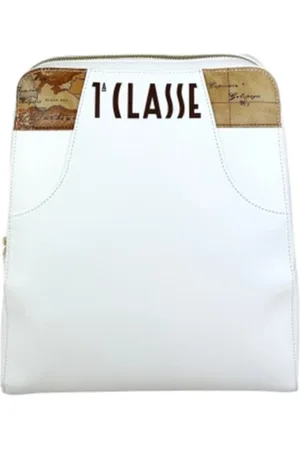ALVIERO MARTINI 1A CLASSE Femme, Sacs, Blanc, Taille: ONE Size Sacs Flash Blancs Imprimé Géo