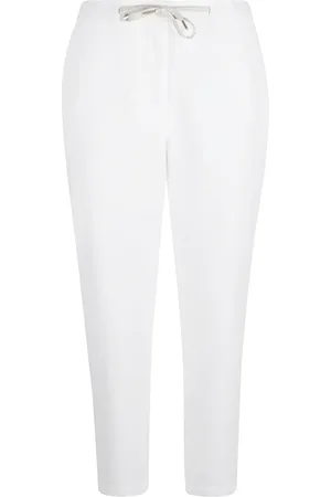 ELEVENTY Femme, Pantalons, Blanc, Taille: 38 FR Pantalon Blanc Stretch Fabriqué en Italie