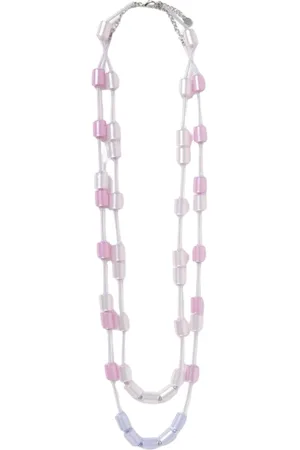 Emporio Armani Femme, Accessoires, Violet, Taille: ONE Size Collier de Perles de Luxe