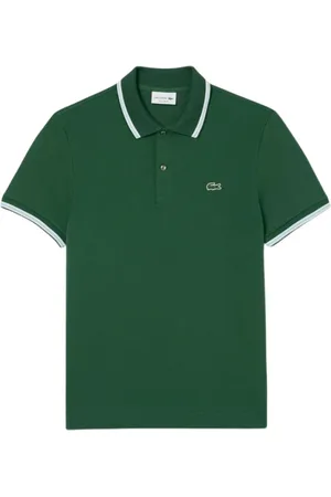 Lacoste Homme, Tops, Vert, Taille: XL Polo Classique avec Finitions Décoratives
