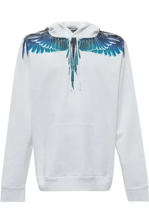 MARCELO BURLON Homme, Sweatshirts et sweats à capuche, Blanc, Taille: XL Sweat à imprimé Wings